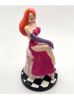 Disney Parks Jessica Rabbit Figurine 5” Roger Rabbit Glam Jewels Dress Collector